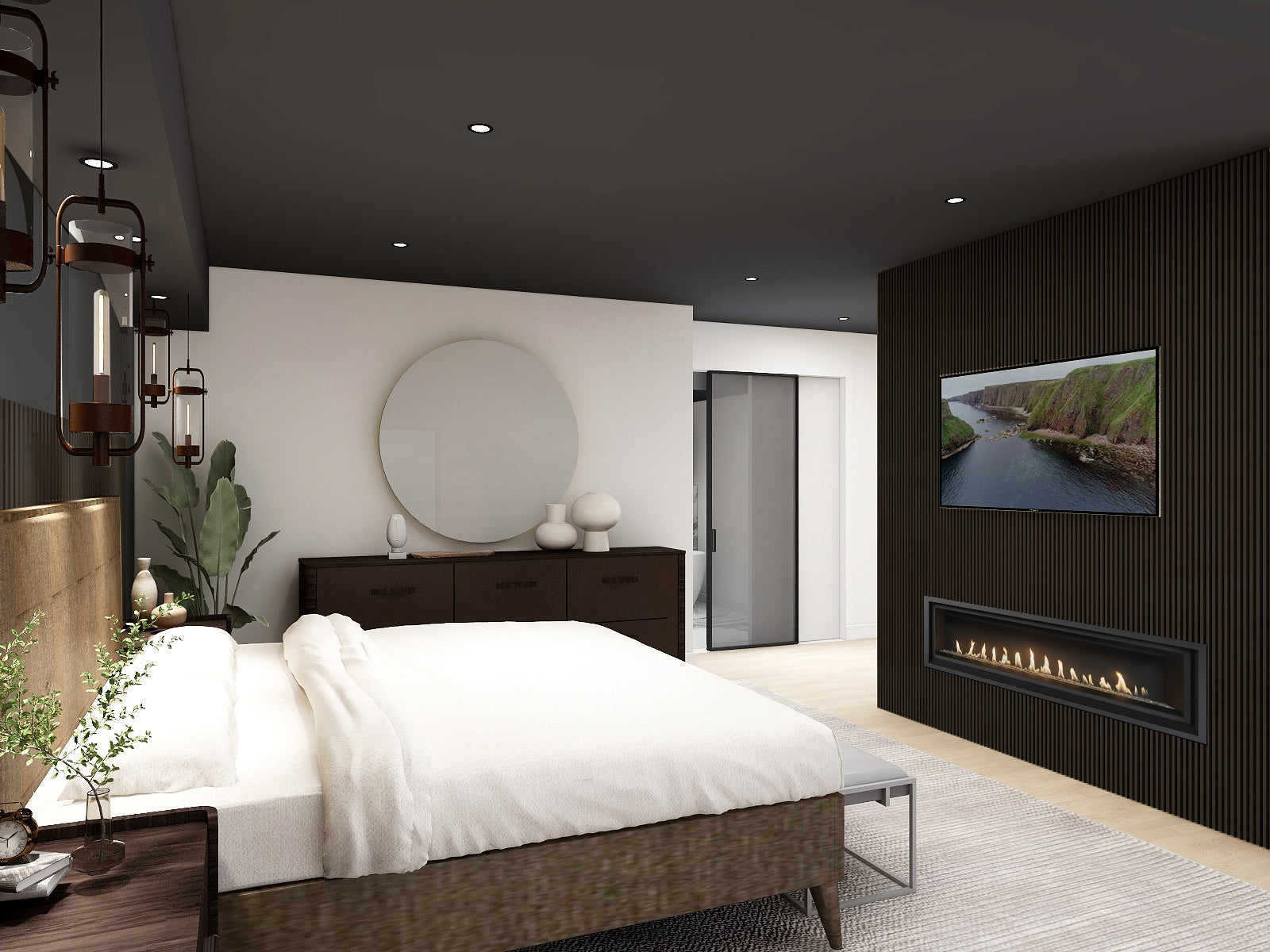 Custom bedroom rendering by Rustic Creations Design Co.