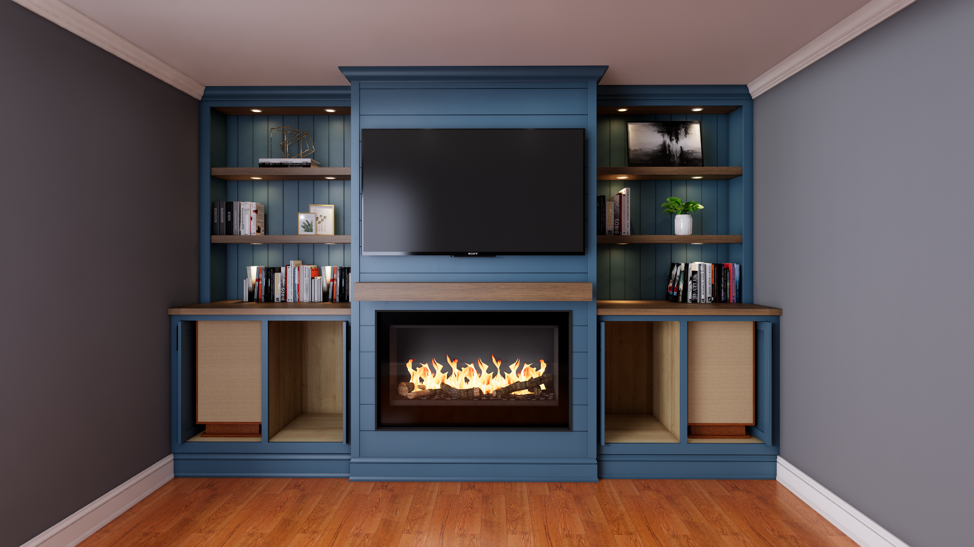 Photorealistic custom built-in rendering